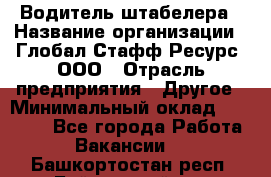 Водитель штабелера › Название организации ­ Глобал Стафф Ресурс, ООО › Отрасль предприятия ­ Другое › Минимальный оклад ­ 40 000 - Все города Работа » Вакансии   . Башкортостан респ.,Баймакский р-н